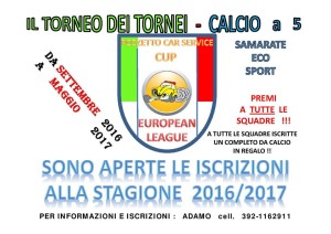 iscrizioni pozzetto car services cup torneo dei tornei